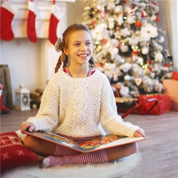 20 x 20 inch Round Fluffy Rug Faux Fur Round Rug Shaggy Floor Area Carpet - Picture 7 of 8